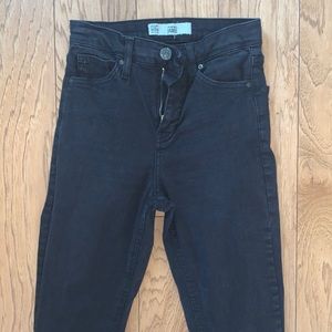 Topshop Jamie black high waisted skinny jeans